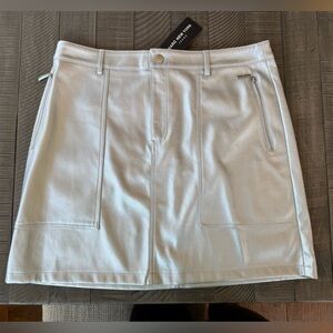 Marc New York Silver/Metallic Skirt Women's Size 16 (NWT)